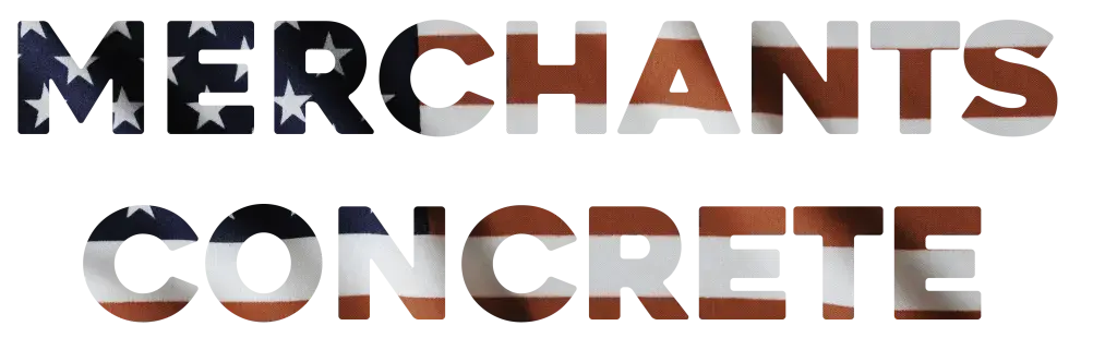 Merchant's Concrete Services with American Flag