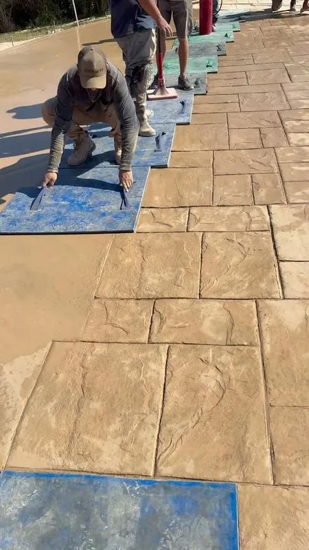 5-star Google review for concrete patio project