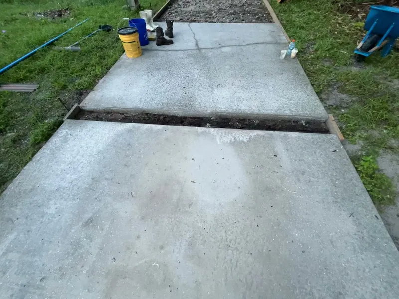 5-star customer review for concrete repair work